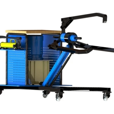 Выпрессовщик универсальный на тележке 30 т. ВУГ-30