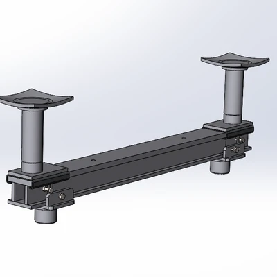 Траверса двустоечного электромеханического ямного подъёмника 15т. с опорами Т15ЭМ