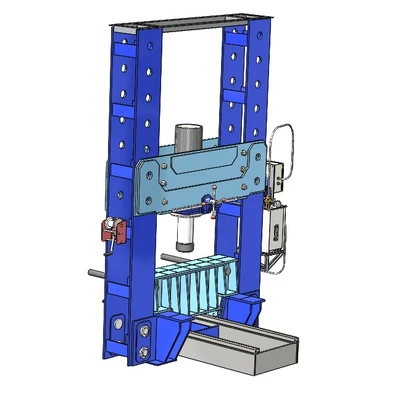 Пресс гидравлический с горизонтальным перемещением стола 250 т. ПГВС250