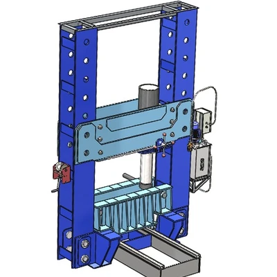 Пресс гидравлический с горизонтальным перемещением стола 100 т. ПГВС100