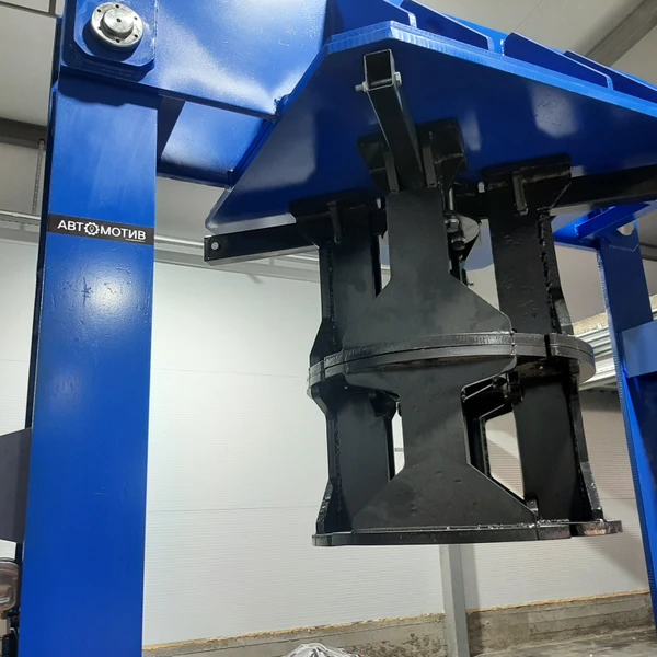 Пресс шиномонтажный для цельнолитых шин погрузчика 120 т (портальный) ПШ120П