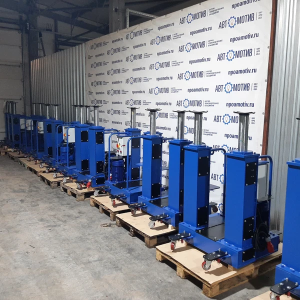 Напольный ямный подъемник 14 т 580 мм каретка 810 мм. КПП14ЭМ600.2