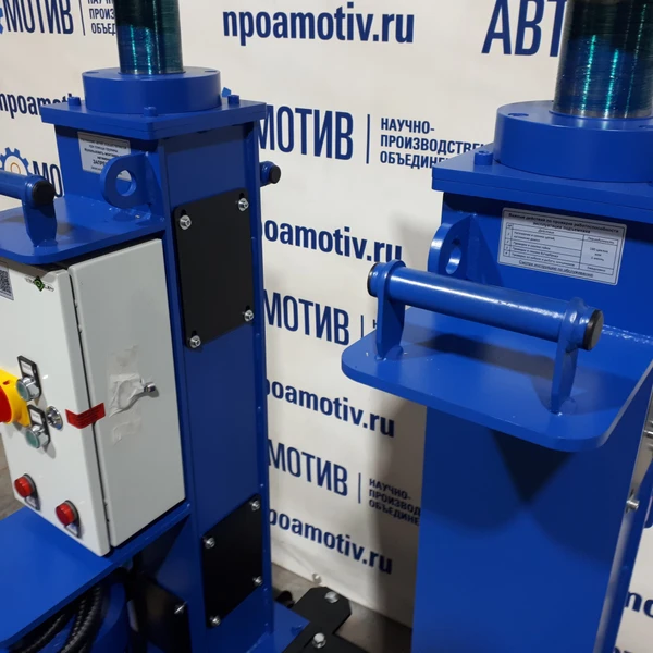 Напольный ямный подъемник 10 т 580 мм каретка 810 мм. КПП10ЭМ600.2