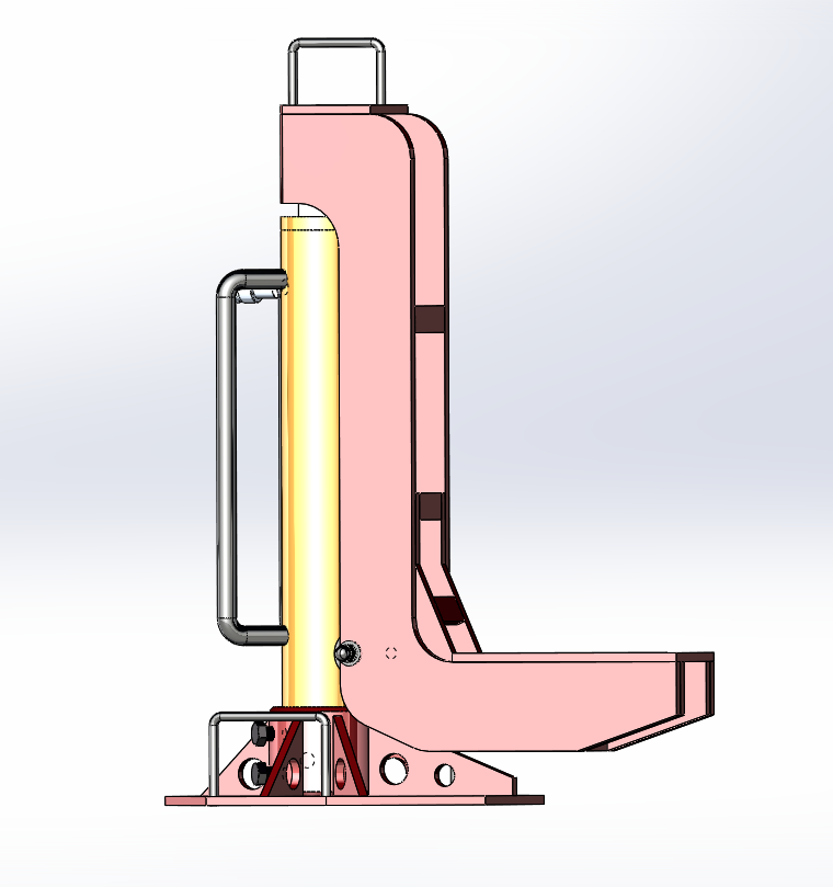 Переносной гидравлический домкрат ДГ для работы с ж/д вагонами от 8 т