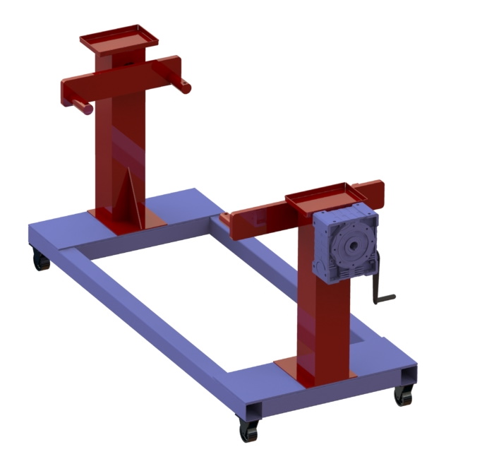 Кантователь пола кабин грузовых авто 1 т. КД1000