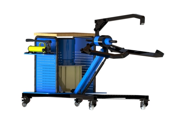 Выпрессовщик универсальный на тележке 30 т. ВУГ-30