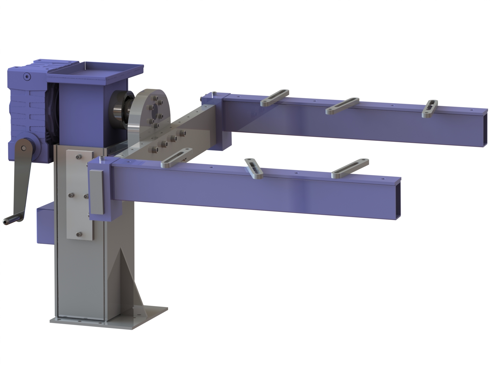 Кантователь двигателя и КПП коммерческого транспорта. Без регулировки по высоте. Без основания. КД2500