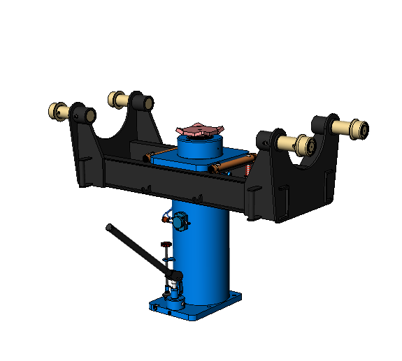 Навесной телескопический ямный подъемник 20 т 1200 мм. КПНТ20Р1200