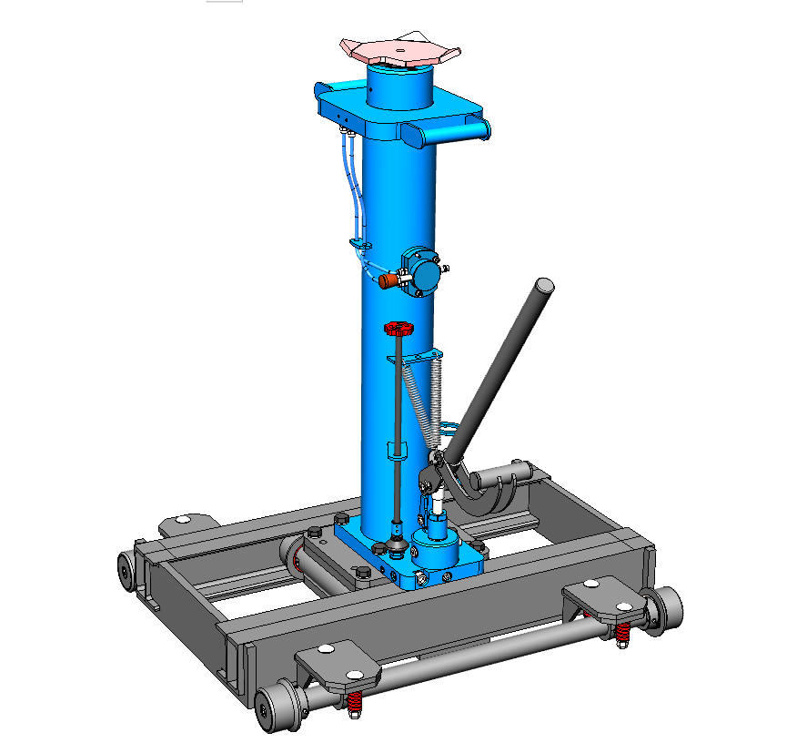 Напольный ямный подъемник (рельсовый) 10 т 750 мм. КПП10Р750П