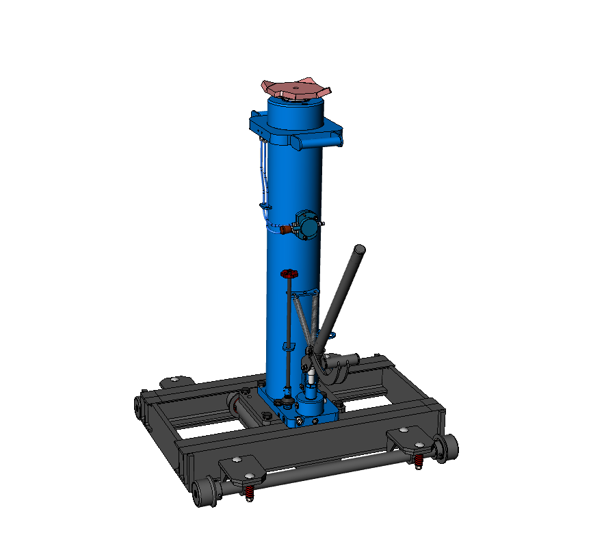 Напольный ямный подъемник (рельсовый) 20 т 800 мм. КПП20Р800П