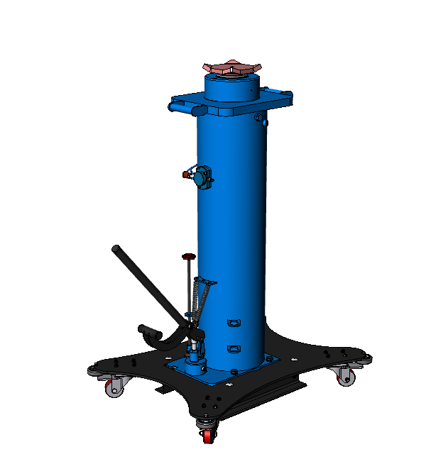 Напольный ямный подъемник с фиксированным штоком (мобильный) 30 т 1000 мм. КПП30Р1000Ф