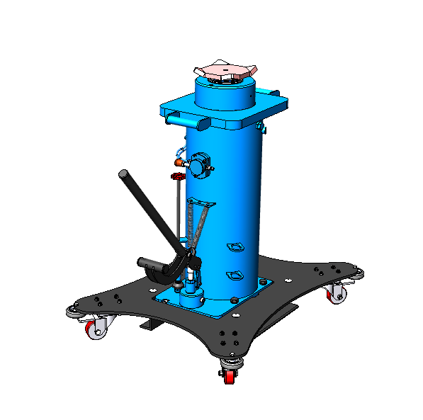 Телескопический ямный подъемник с фиксированным штоком (мобильный) 20 т 1200 мм. КППТ20Р1200Ф