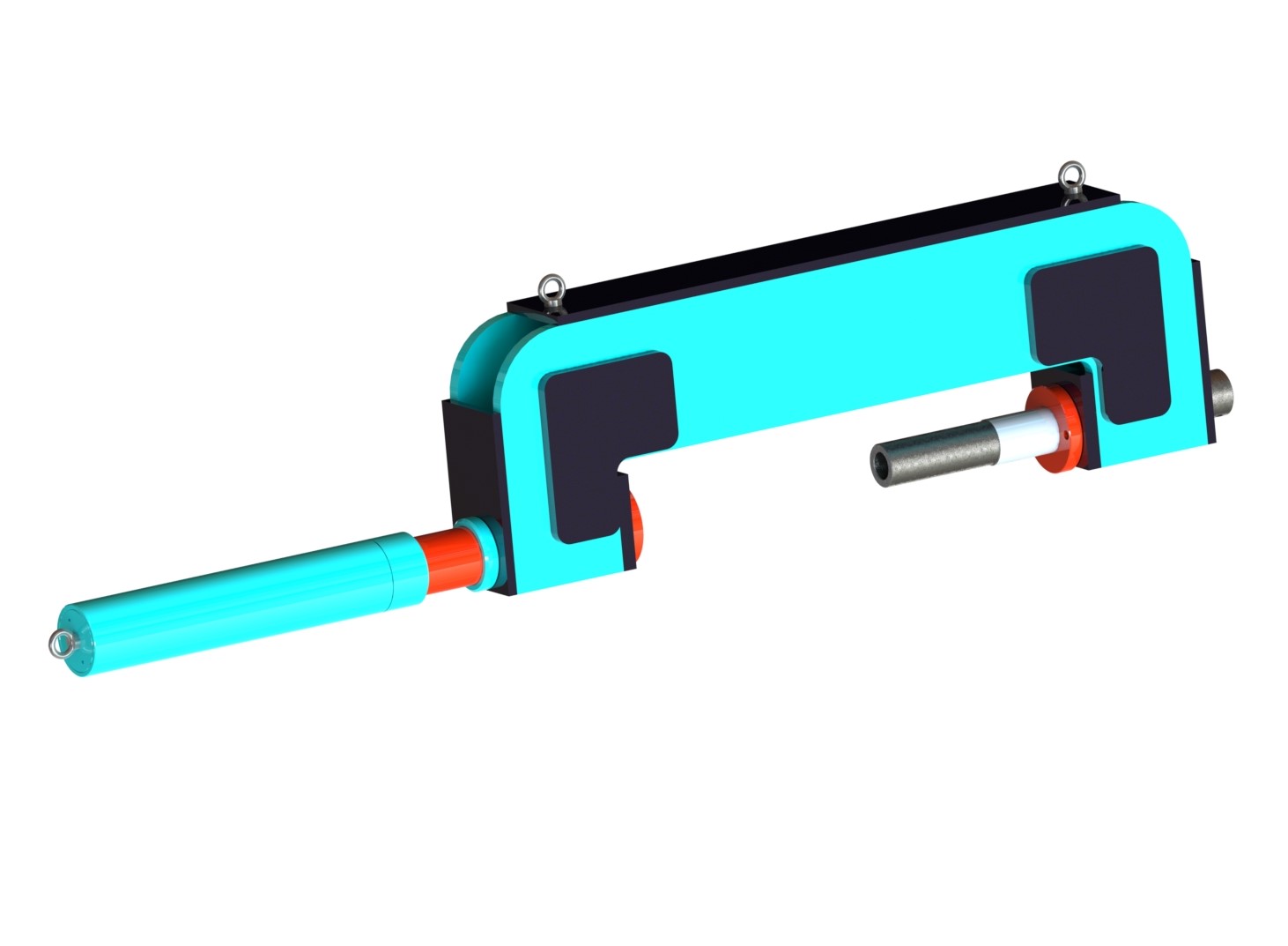 С-образный выпрессовщик пальцев траковых цепей с башмаком 110 т. ВПТ110СБ