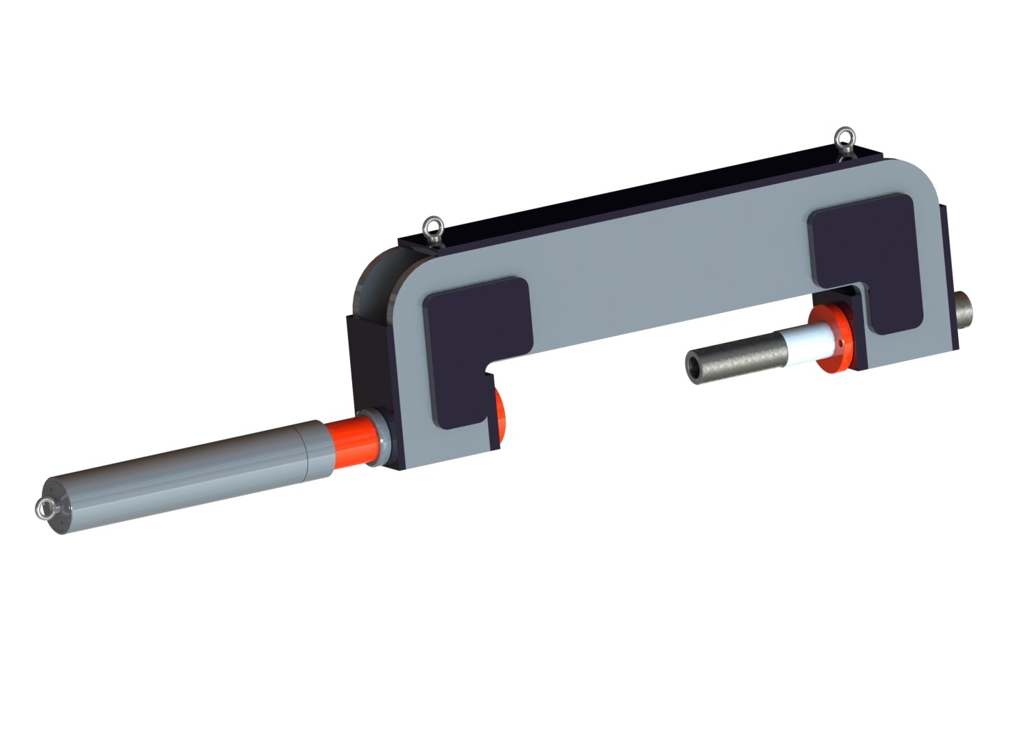 С-образный выпрессовщик пальцев траковых цепей с башмаком 150 т. ВПТ150СБ