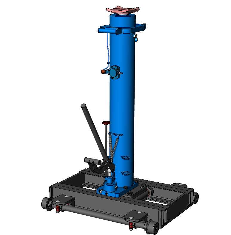 Напольный ямный подъемник (рельсовый) 15 т 1000 мм. КПП15Р1000П