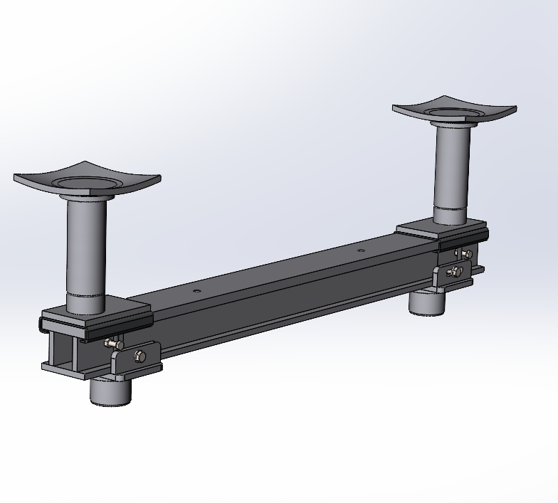 Траверса двустоечного электромеханического ямного подъёмника 15т. с опорами Т15ЭМ