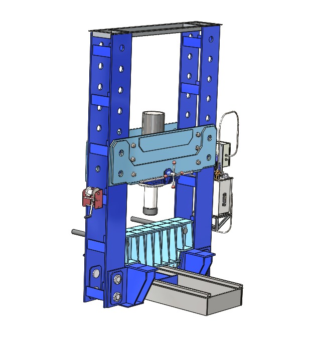 Пресс гидравлический с горизонтальным перемещением стола 250 т. ПГВС250